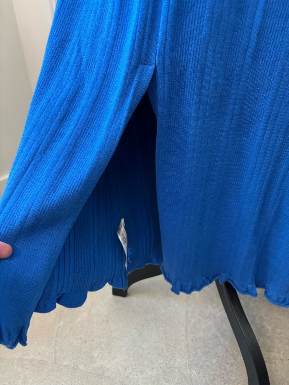 Anthropologie Daily Practice Azure Sapphire Knit midi DRESS Large - NWT $128 - Picture 13 of 16